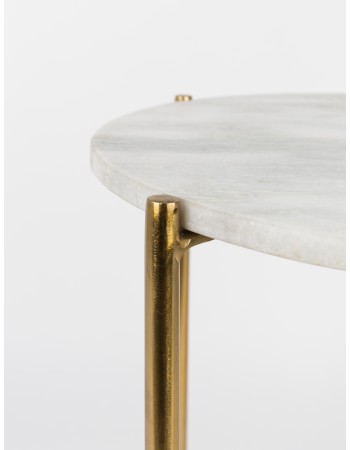 TIMPA Side Table | Marble White
