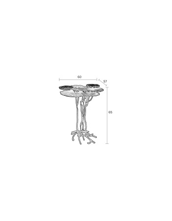 LILY MULTI Side Table | Black
