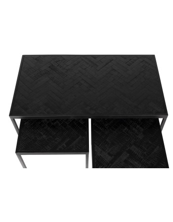 PARKER  Coffee Table Set of 3 | Black