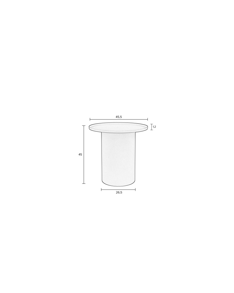 SVERRE ROUND Side Table | BLUE