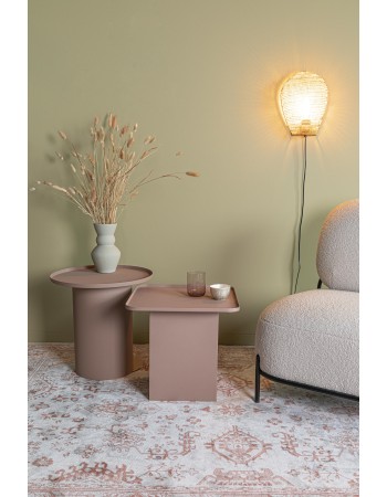SVERRE ROUND Side Table | Rose Pink