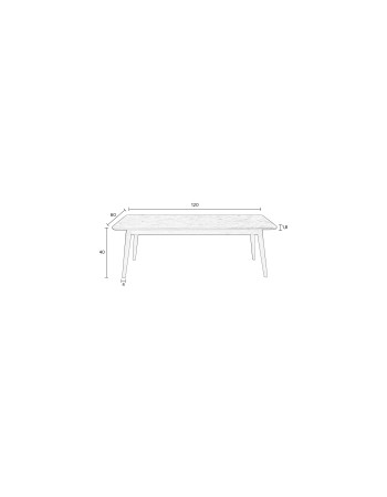 FABIO Coffee Table 120x60cm | Black