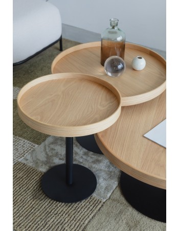 YURI L Side Table | Oak