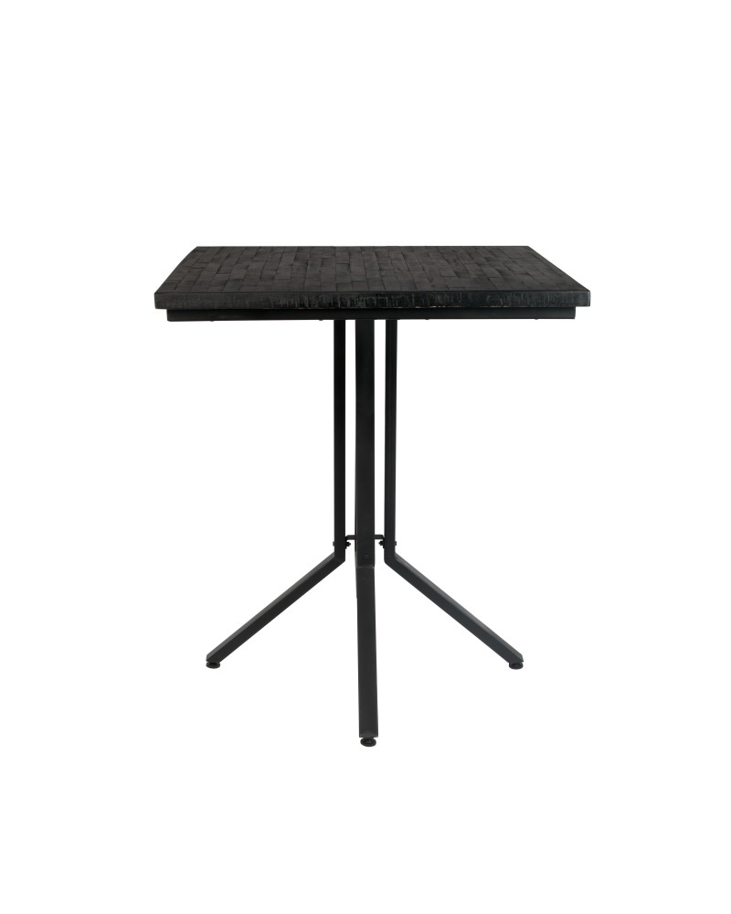 MAZE SQUARE Table | Black