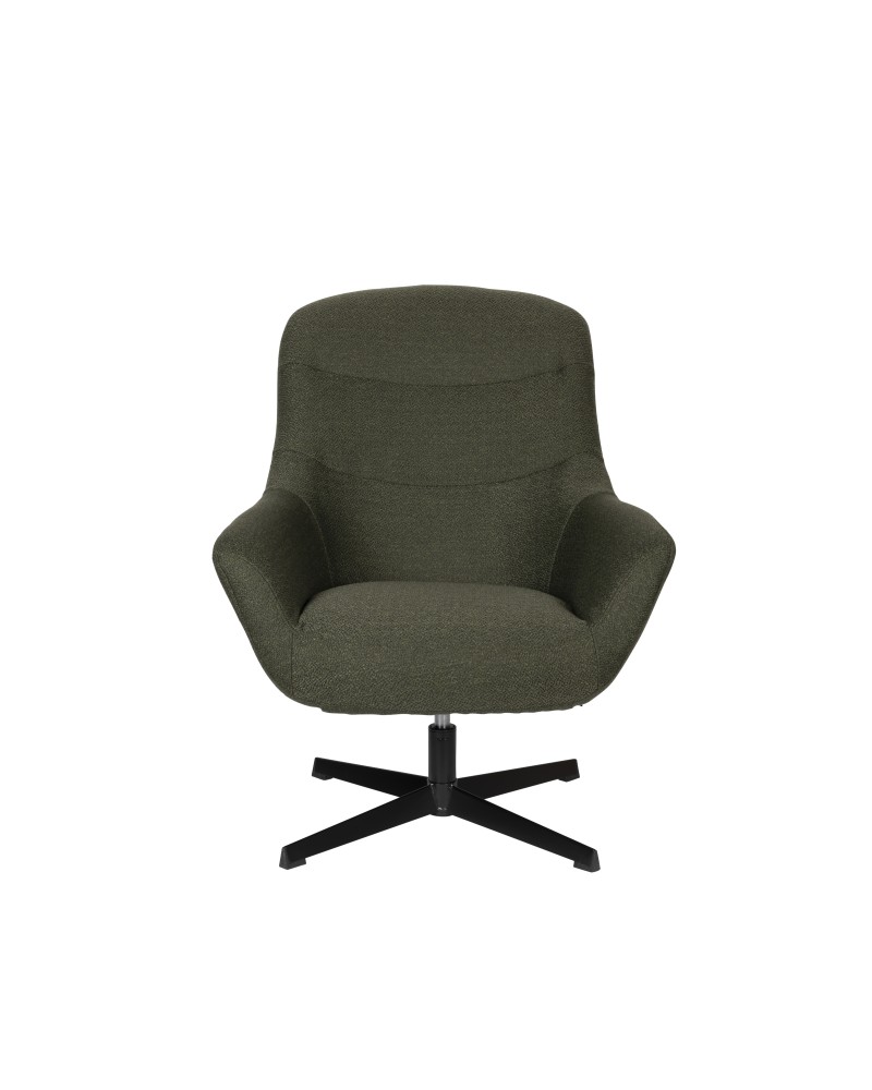 YUKI Lounge Chair | Moss Green