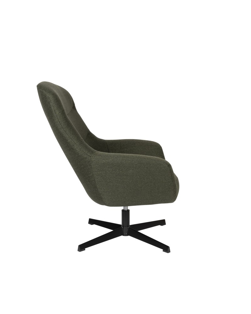 YUKI Lounge Chair | Moss Green