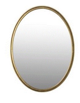 MATZ OVAL M Mirror | Antique Brass