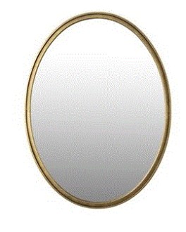 MATZ OVAL M Mirror | Antique Brass