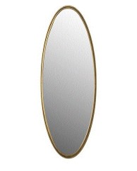 MATZ OVAL L Mirror | Antique Brass