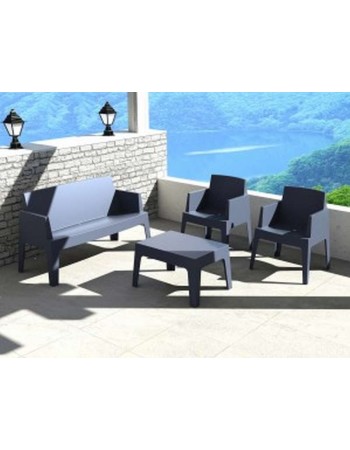 ZOUG - SOFA SET BOX DARK GREY