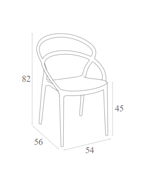ZOUG - CHAIR PIA - BLACK
