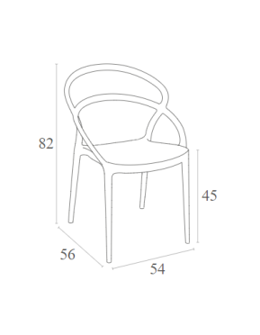 ZOUG - CHAIR PIA - DARK GREY