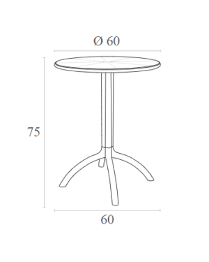 OCTOPUS Table D.60  | Dark Grey