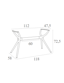AIR M Table Base | White