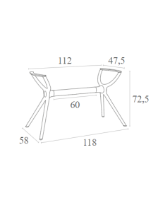 AIR M Table Base | White