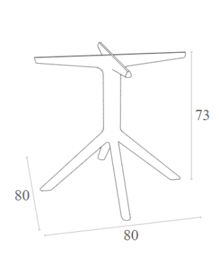 SKY Table Base | Dark Grey