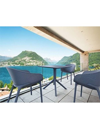 SKY Table 80x80cm | Dark Grey