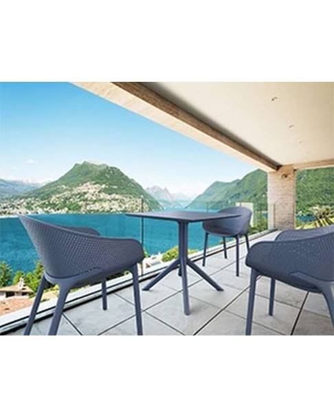SKY Table 80x80cm | Dark Grey