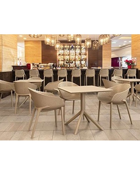 SKY Table 80x80cm | Taupe