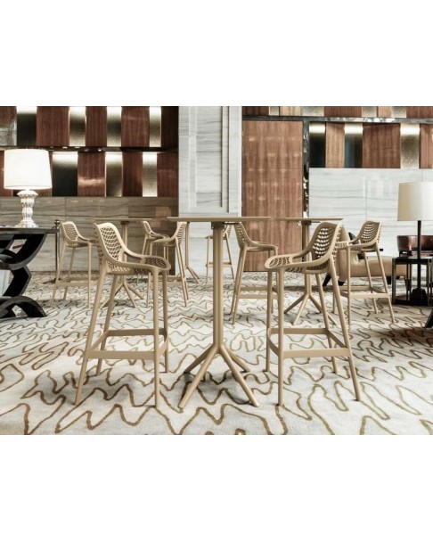 SKY Bar Table 60x60cm | Taupe