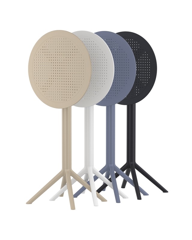 SKY Bar Table Round D.60 | Black