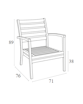 ARTEMIS XL Armchair | Dark Grey