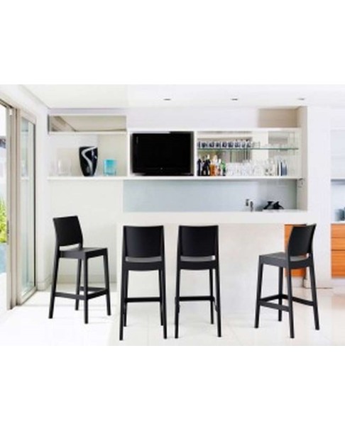 MAYA 75 Bar Stool | Dark Grey