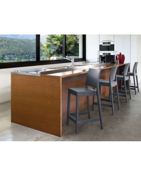 MAYA 65 Counter Stool | Dark Grey