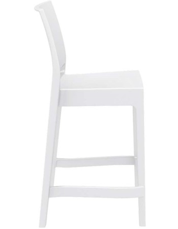 MAYA 65 Counter Stool | White