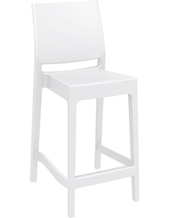 MAYA 65 Counter Stool | White