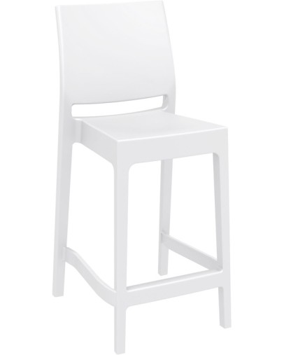 MAYA 65 Counter Stool | White