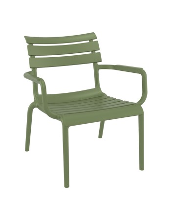 PARIS Lounge Chair | Olive Green