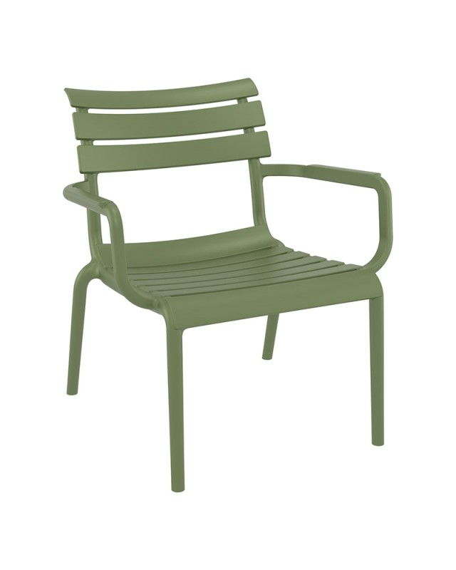PARIS Lounge Chair | Olive Green
