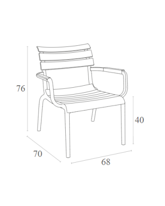 PARIS Lounge Chair | Marsala