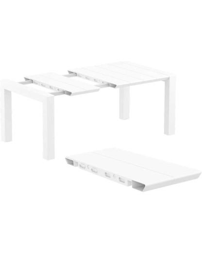 VEGAS S Table100/140x100cm | White