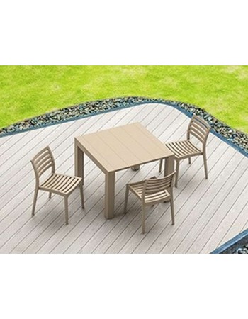VEGAS S Table100/140x100cm | Taupe