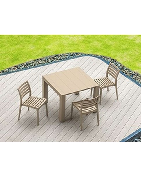 VEGAS S Table100/140x100cm | Taupe