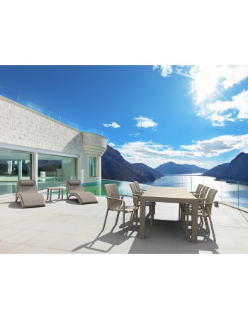 VEGAS M Table 180/220 x100cm | Taupe