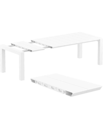VEGAS M Table 180/220 x100cm | White