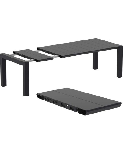 VEGAS M Table 180/220 x100cm | Black