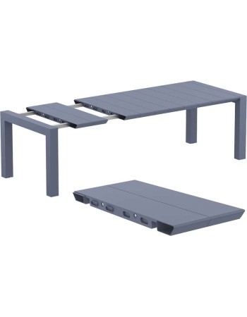 VEGAS M Table 180/220 x100cm | Dark Grey