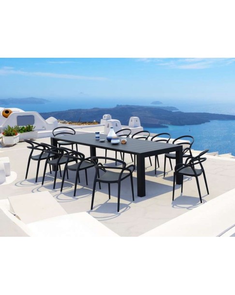 VEGAS XL Table 260/300 x100cm | Black