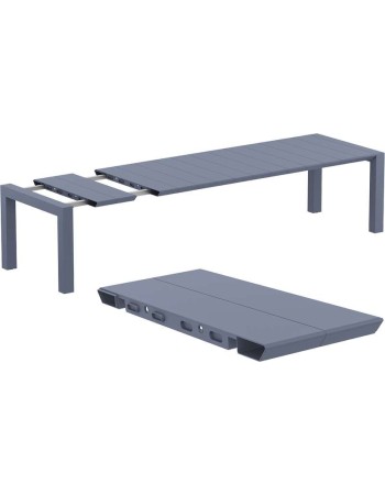 VEGAS XL Table 260/300 x100cm | Dark Grey