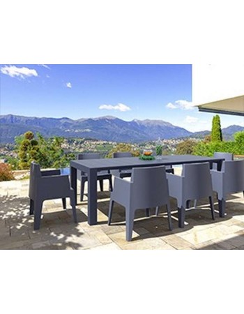 VEGAS XL Table 260/300 x100cm | Dark Grey