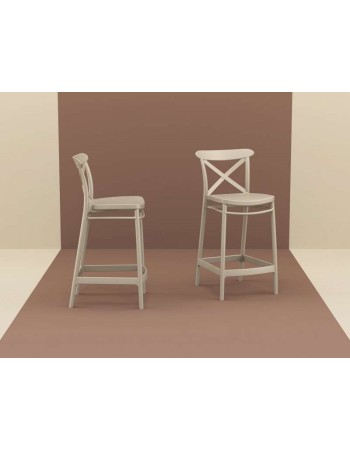 CROSS Counter Stool 65 | Taupe