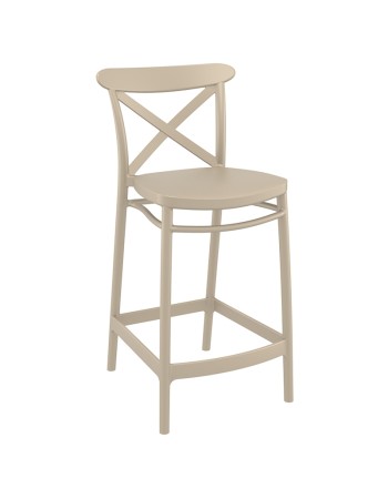 CROSS Counter Stool 65 | Taupe