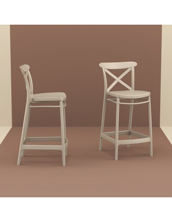 CROSS Counter Stool 65 | Taupe