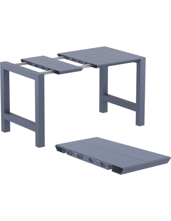 VEGAS Bar Table 100/140x100cm | Dark Grey