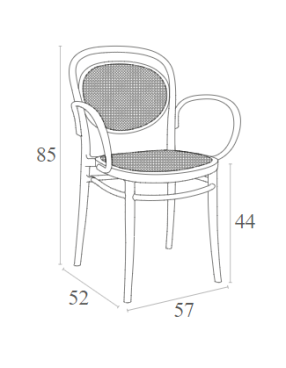 MARCEL XL Chair | Black