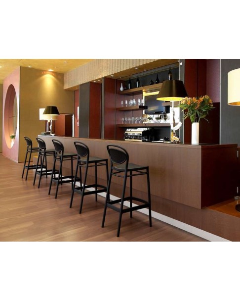 MARCEL Bar Stool 75 | Black